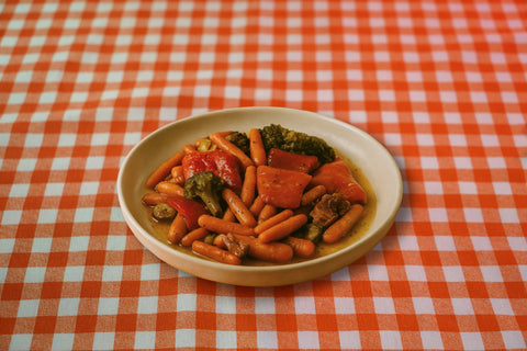 Rehogado de verduriñas al dente