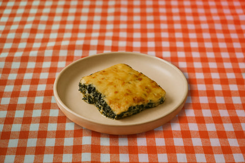 Gratén de espinacas con bechamel
